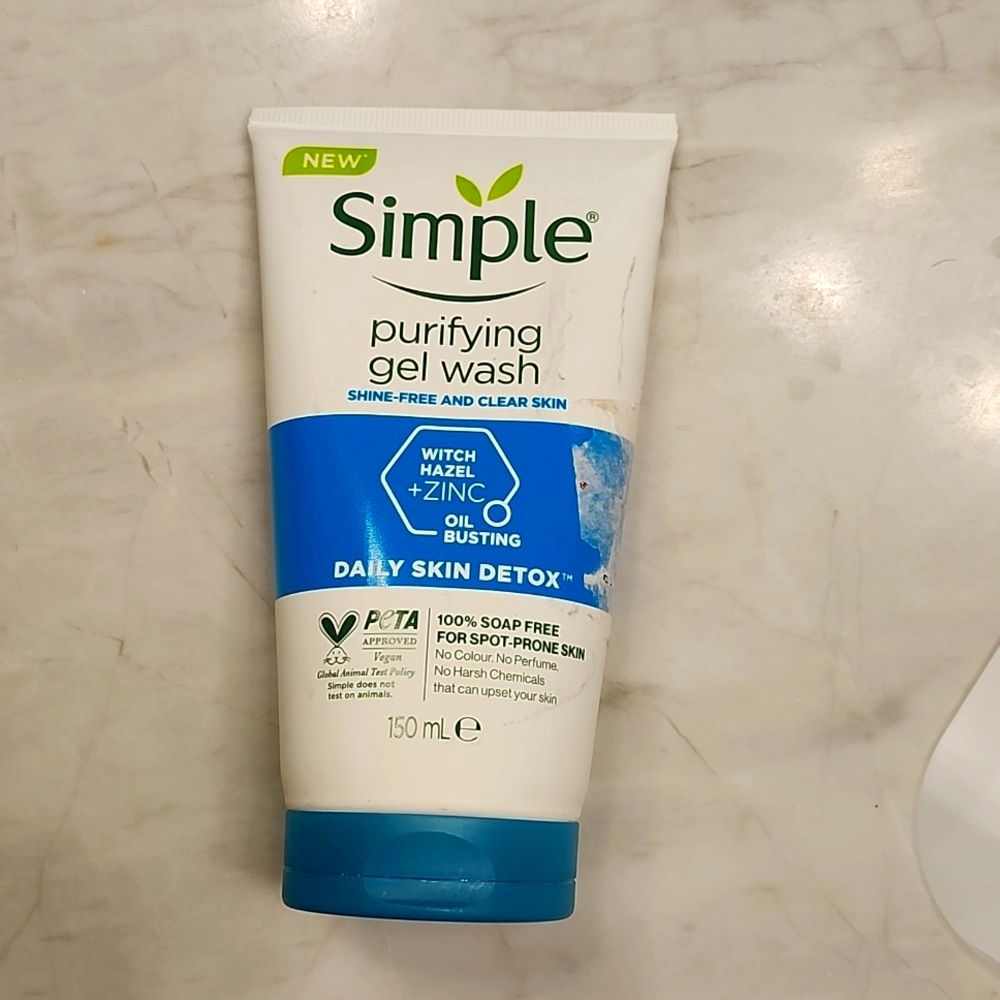 Simple purifying gel wash